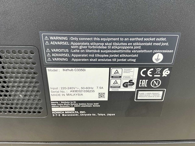 Konica minolta - bizhub c3350i - multi printer - afbeelding 6 van  6