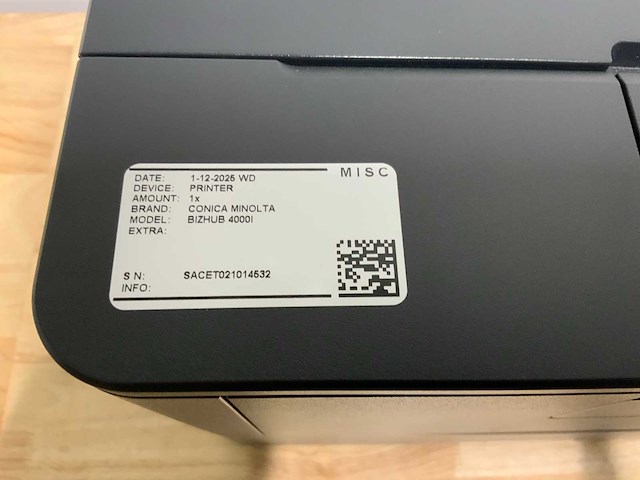 Konica minolta bizhub 4000i laserjet overige printers en copiers - afbeelding 7 van  14