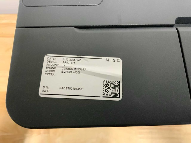 Konica minolta bizhub 4000i laserjet overige printers en copiers - afbeelding 12 van  18