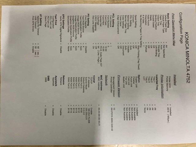 Konica minolta bizhub 4752 laserjet overige printers en copiers - afbeelding 5 van  13