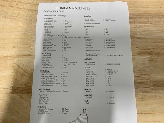 Konica minolta bizhub 4752 laserjet overige printers en copiers - afbeelding 5 van  13