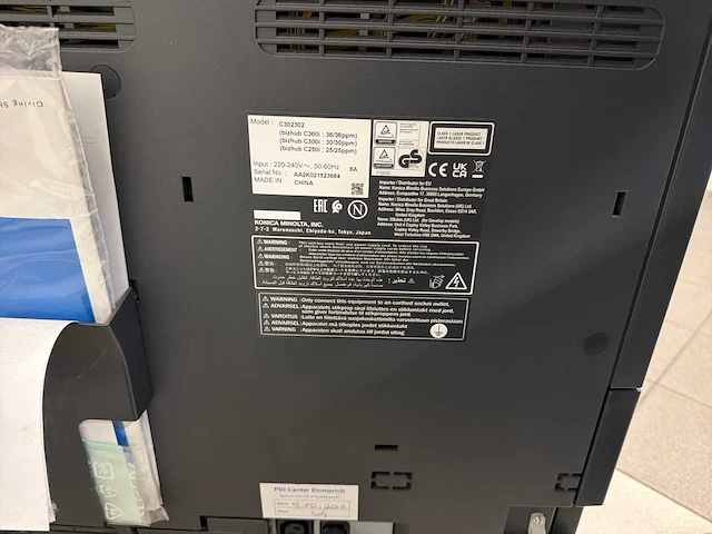 Konica minolta bizhub c300i multifunctionele kleurenprinter - afbeelding 6 van  6