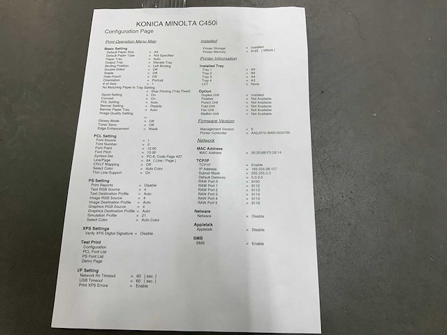Konica minolta bizhub c450i laserjet overige printers en copiers - afbeelding 7 van  16
