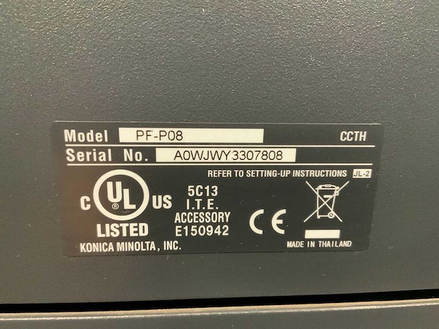 Konica minolta pf-p08 printer & scanner - afbeelding 3 van  12