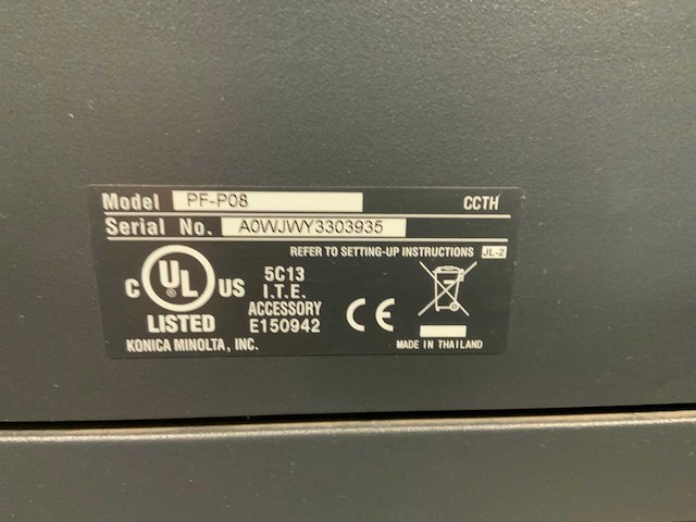 Konica minolta pf-p08 printer & scanner - afbeelding 4 van  12