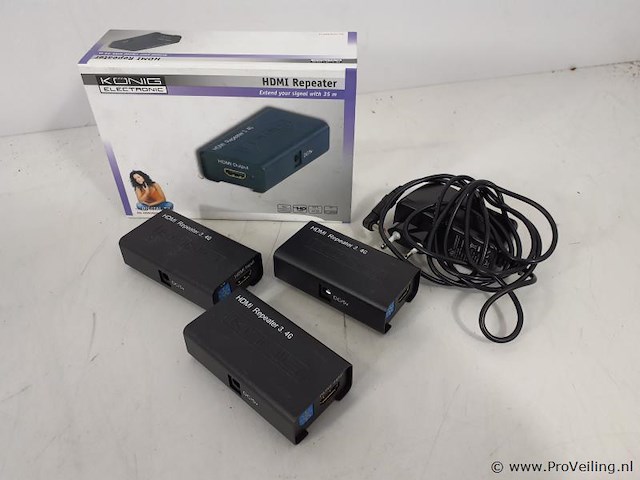 König hdmi repeaters - 3 stuks - afbeelding 1 van  4