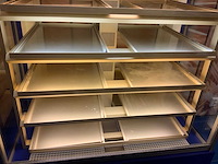 Koning interieurbouw mobiele gekoelde bonbon/gebaksvitrine - afbeelding 1 van  4