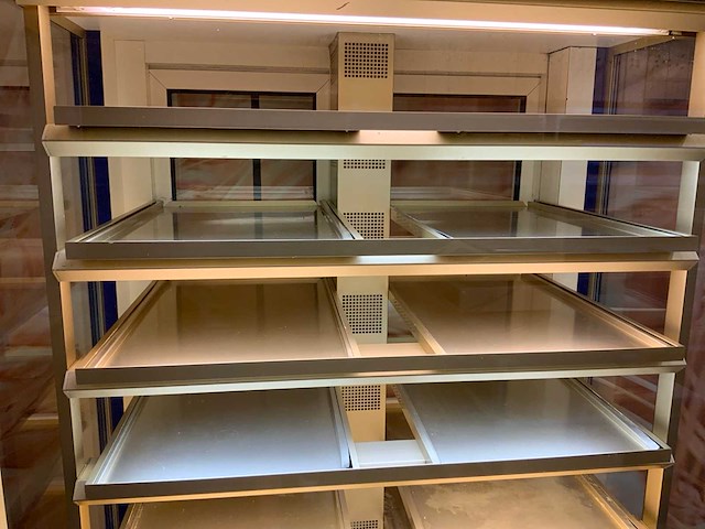 Koning interieurbouw mobiele gekoelde bonbon/gebaksvitrine - afbeelding 7 van  8