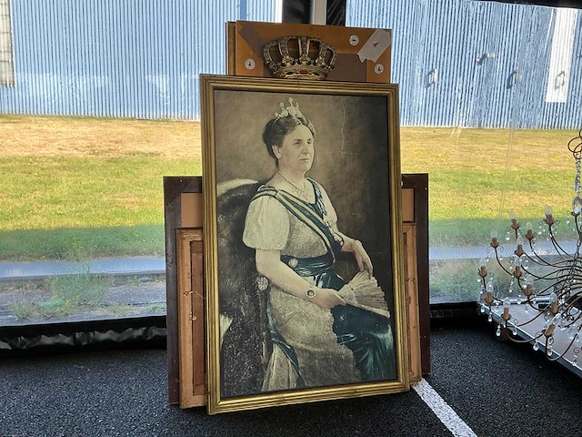 Koningin wilhelmina willy sluiter reproductie schilderij - afbeelding 1 van  8