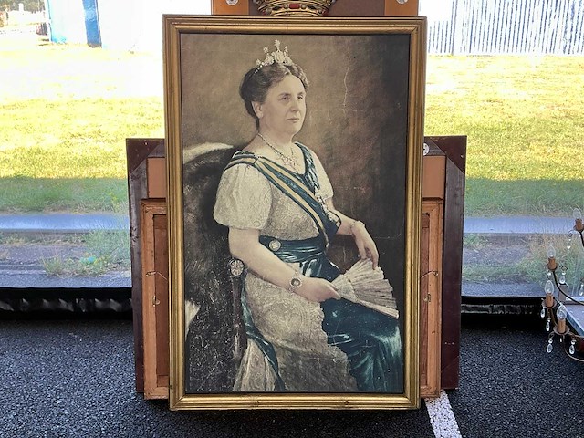 Koningin wilhelmina willy sluiter reproductie schilderij - afbeelding 2 van  8