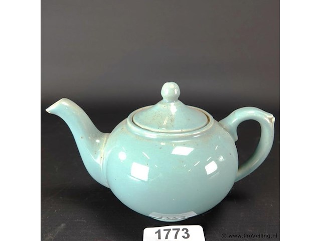 Koninklijke plateelbakkerij zuid-holland gouda theepot - afbeelding 1 van  5