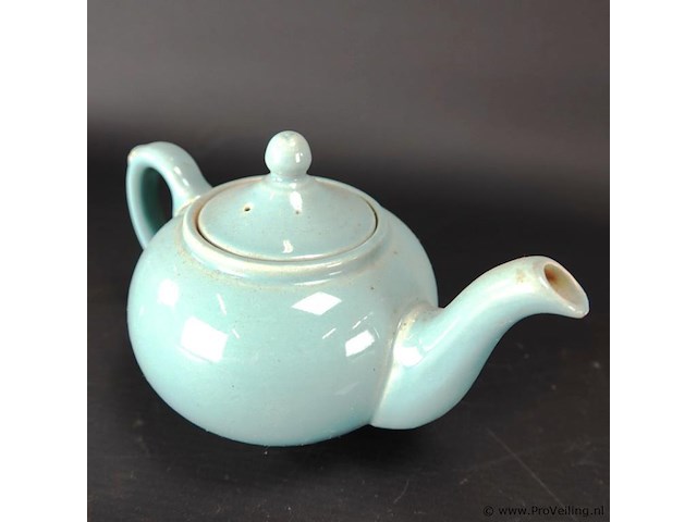 Koninklijke plateelbakkerij zuid-holland gouda theepot - afbeelding 3 van  5