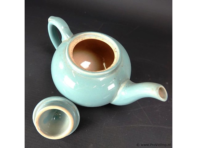 Koninklijke plateelbakkerij zuid-holland gouda theepot - afbeelding 4 van  5