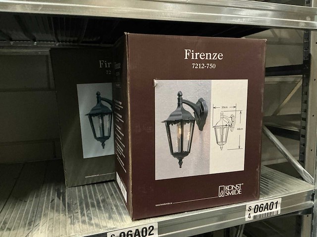 Konst smide firenze lampen (3x) - afbeelding 1 van  3
