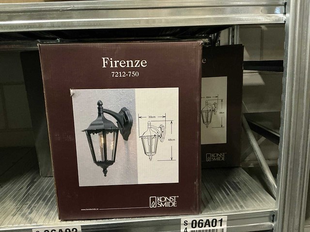 Konst smide firenze lampen (3x) - afbeelding 2 van  3