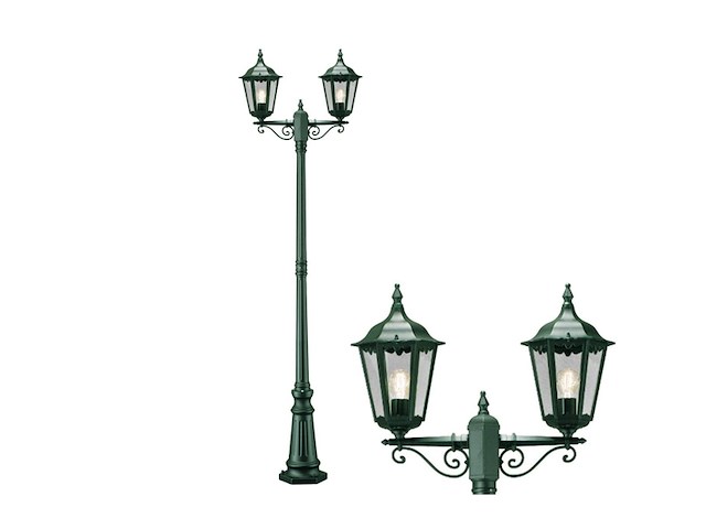 Konstsmide staande buitenlamp firenze 210cm groen - afbeelding 2 van  5