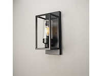 Konstsmide wandlamp trani met sensor e27 zwart - afbeelding 2 van  3