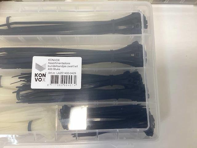 Konvox - assortimentsdoos met tie-wraps 400 stuks - (3x) - afbeelding 3 van  6