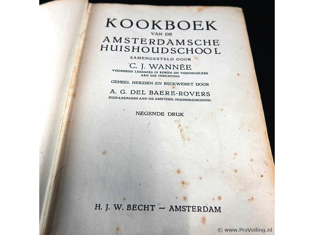 Kookboek van de amsterdamsche huishoudschool - afbeelding 2 van  5