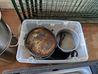 Kookketels, pannen, snijplanken, mixer, pvc bestekbak (10,27) - afbeelding 8 van  14