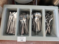 Kookketels, pannen, snijplanken, mixer, pvc bestekbak (10,27) - afbeelding 12 van  14