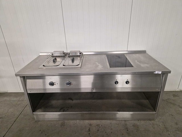 Kooklijn - fqe-61db - dubbele friteuse met inductiekookplaat - afbeelding 1 van  3