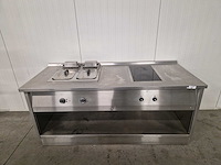 Kooklijn - fqe-61db - dubbele friteuse met inductiekookplaat - afbeelding 1 van  3
