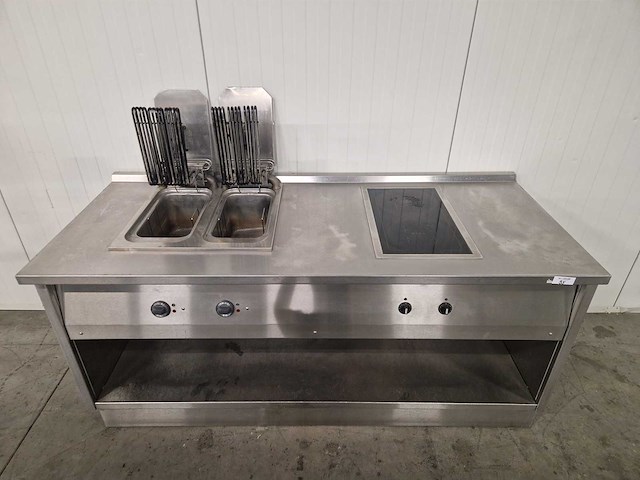 Kooklijn - fqe-61db - dubbele friteuse met inductiekookplaat - afbeelding 2 van  3