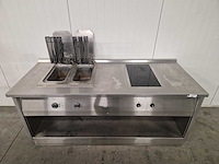 Kooklijn - fqe-61db - dubbele friteuse met inductiekookplaat - afbeelding 2 van  3