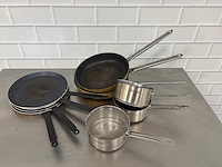 Kookpan rvs staal aluminium (10x) - afbeelding 1 van  4