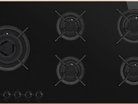 Kookplaat, smeg, dolce stil novo pv695lcnrde, zwart - afbeelding 1 van  4