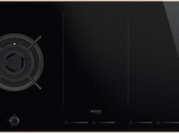 Kookplaat smeg, pm6912wldr, zwart