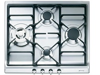 Kookplaat smeg, sdr60xg3, roestvrijstaal - afbeelding 1 van  2