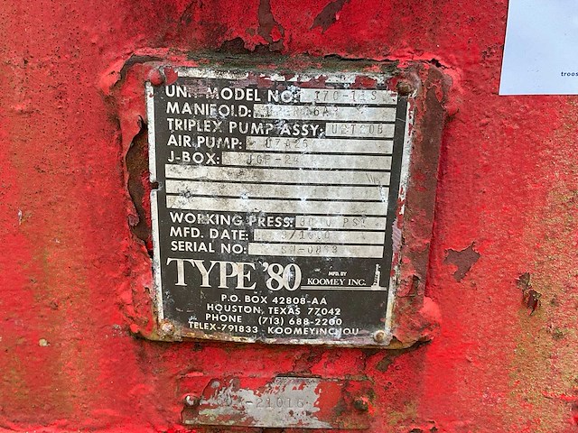 Koomey type 80 accumulator station met pompinstallatie - afbeelding 4 van  12