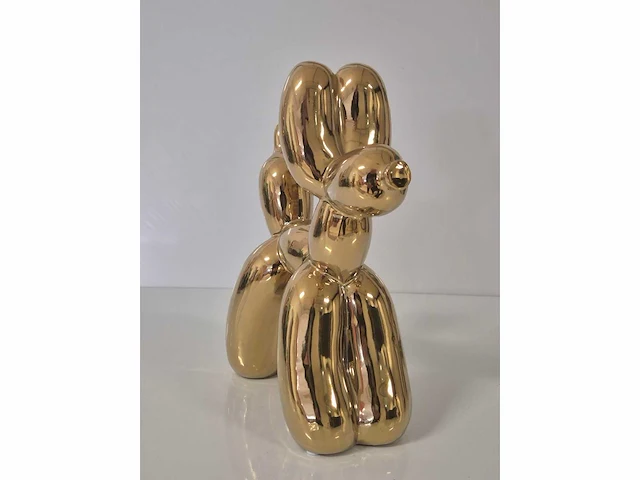 Koons (after) balloondog gold - keramiek epoxylaag - 28 x 23 - afbeelding 3 van  4