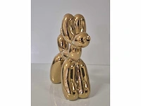 Koons (after) balloondog gold - keramiek epoxylaag - 28 x 23 - afbeelding 3 van  4