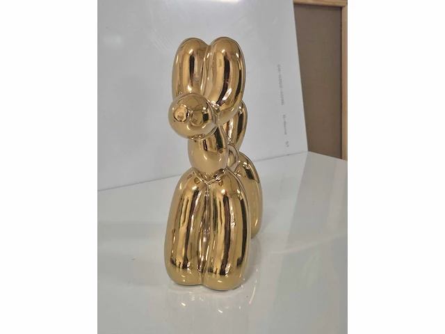 Koons (after) balloondog gold - keramiek epoxylaag - 28 x 23 - afbeelding 4 van  4