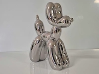 Koons (after) balloondog silver - keramiek epoxylaag - 28 x 23