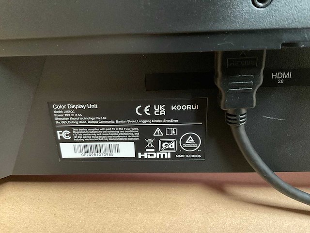 Koorui gaming monitor 27 inch monitor - afbeelding 2 van  3
