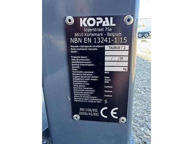 Kopal taurus t2 vrijdragende schuifpoort (7 meter - ongebruikt) - afbeelding 3 van  11