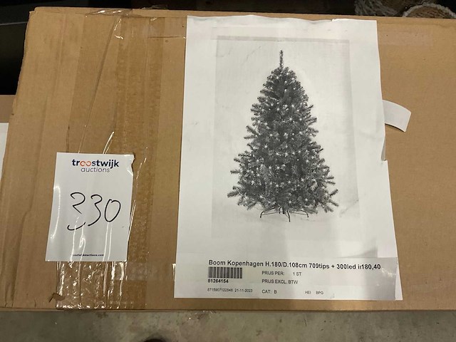 Kopenhagen kunstkerstboom (2x) - afbeelding 5 van  5