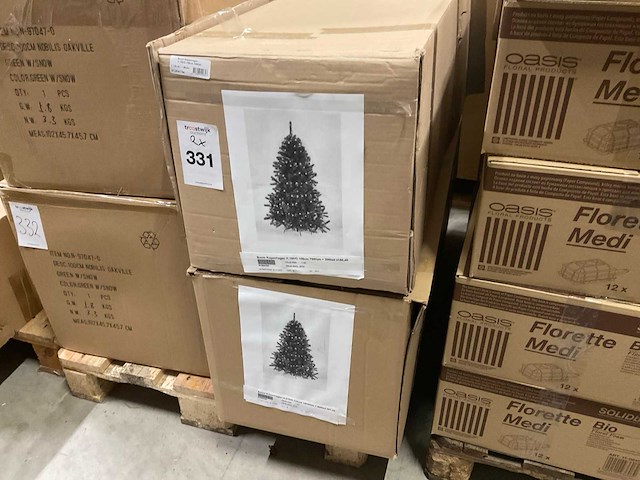 Kopenhagen kunstkerstboom (2x) - afbeelding 1 van  6