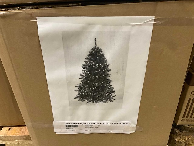 Kopenhagen kunstkerstboom (2x) - afbeelding 5 van  6