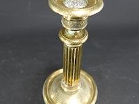 Koper/bronzen kandelaar - afbeelding 3 van  5