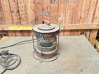 Koperen ankerlicht met fresnel lens - afbeelding 1 van  3