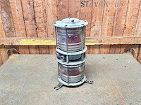 Koperen boordlicht met fresnel lens - afbeelding 1 van  3