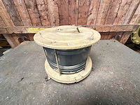 Koperen boordlicht met fresnel lens - afbeelding 1 van  3