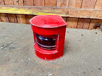Koperen boordlicht met fresnel lens - afbeelding 1 van  2