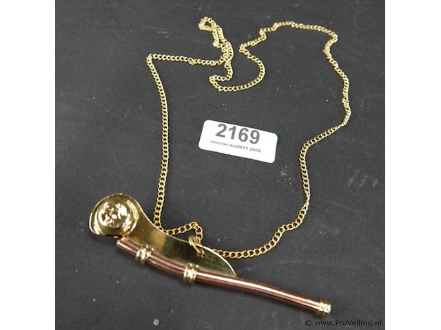 Koperen bootsmanfluit - afbeelding 1 van  4