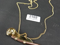 Koperen bootsmanfluit - afbeelding 1 van  4